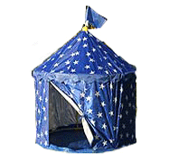 blue play tent