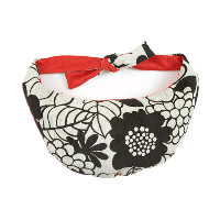 Ultimate Black White and Red Thrupenny Bits Portable Breastfeeding Cushion