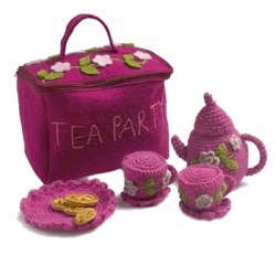 Crochet Tea Party Set W Bag by En Gry Og Sif, Denmark