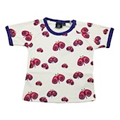 ej sikke lej Butterfly Cotton Microrib Short Sleeved T 