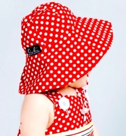 Bridgette Hat - Red Dot by oobi baby