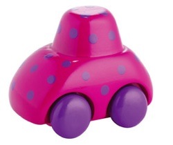 Herbi Kids' wooden toy car by Habitat pink and purple