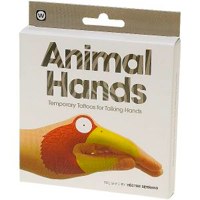 animal hands tattoos
