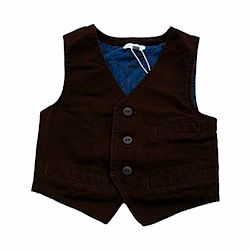 Minymo Harry Seal Brown Waistcoat