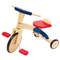 Wooden Pedal Trike by Plan Toys