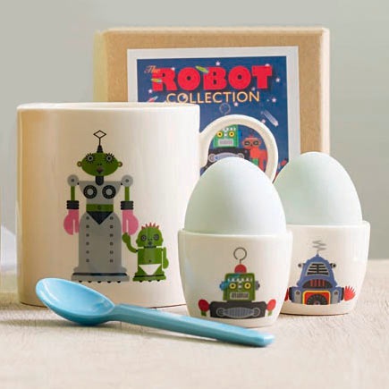  Robot Egg Cups by Clifford Richards