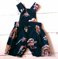 Cowboy & Indians Dungarees by Their Nibs