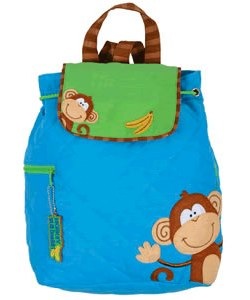 monkey quilted backpack by stephen joseph