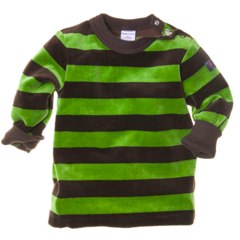 striped velour top PO.P