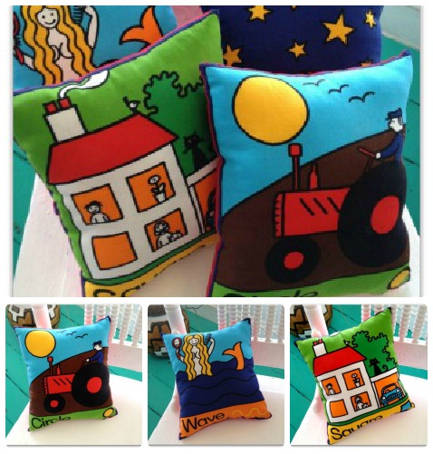 Vintage Jan Pienkowski Cushions