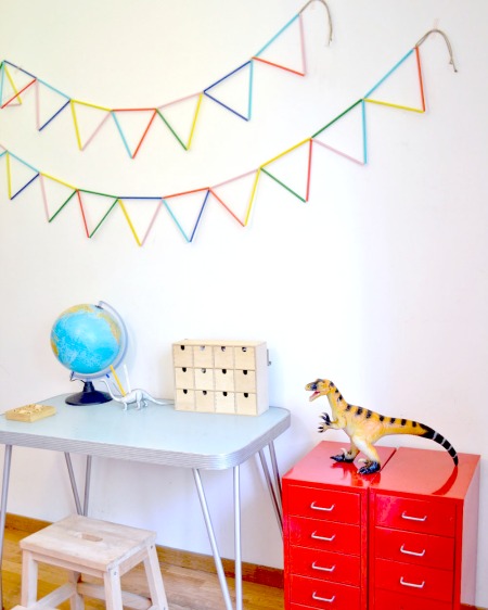 IKEA HACK - make your own straw bunting