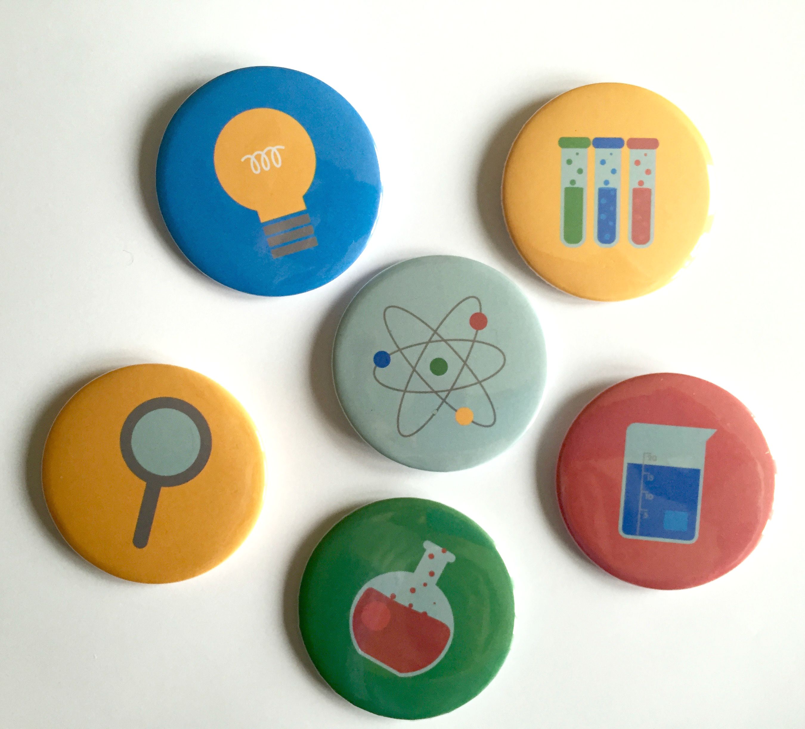 Science-Badges-Magnets