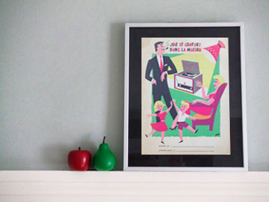 Retro Happy Families Print