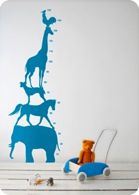 Animal Tower Height Chart by Ferm Living