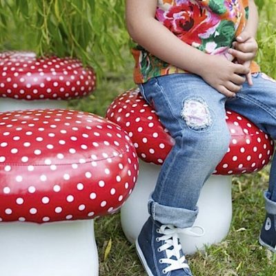 Toadstool Seating at Cox and Cox