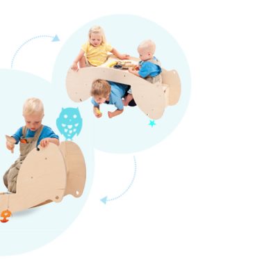 Rokka Play wooden rocker/boat/theatre/kitchen!