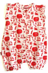 Picnic print bloomer playsuit from Oh Baby