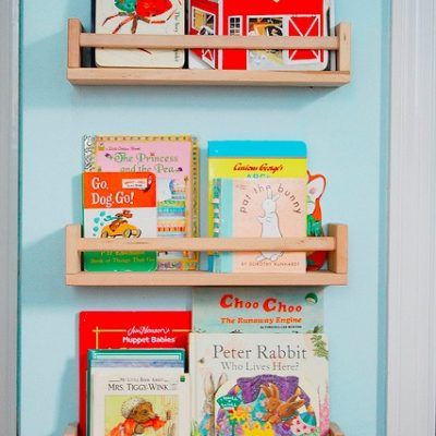 Inspiration: Repurpose Ikea Spice Racks Into Book Shelving