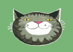 Mog the cat paper mask