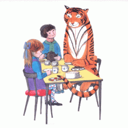 Print: the Tiger Who Came to Tea by Judith Kerr