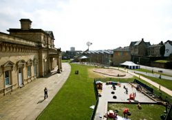 Eureka! outdoor area, approached from Halifax station