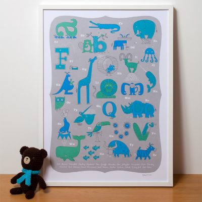 Gumo Gallery animal alphabet prints