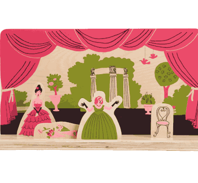 Kid O A Night at the Opera wooden play set