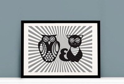 S&T Prints monochrome nursery art