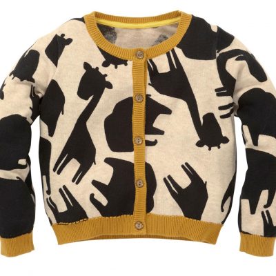 Hot on the high street: Next giraffe cardigan
