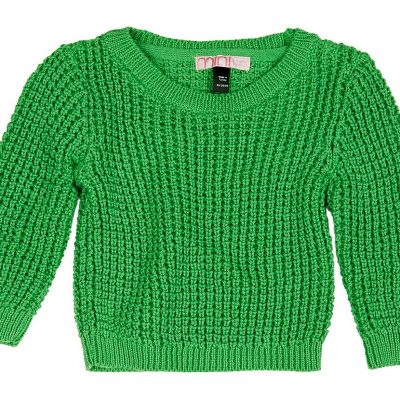 Hot on the high street: Topshop Mini green sweater