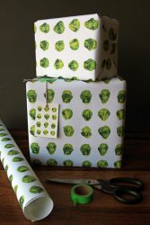 Brussels Sprout Christmas Gift Wrap