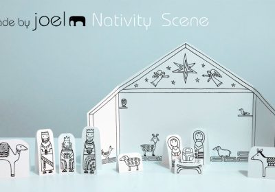 Free Printable: Paper City Nativity Scene by Made By Joel