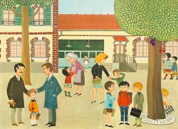 Vintage School Poster - Outside School 1966 at kidsGorÃ©tro