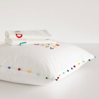Zara Kids embroidered alphabet bed linen