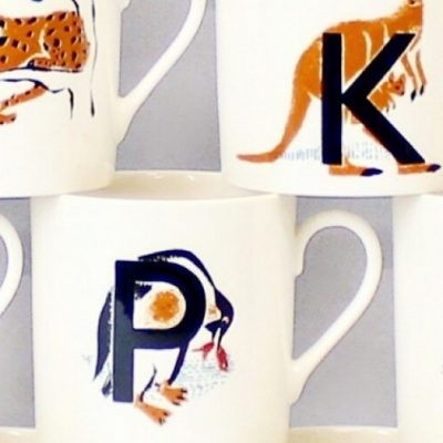 Mary Kuper alphabet mugs