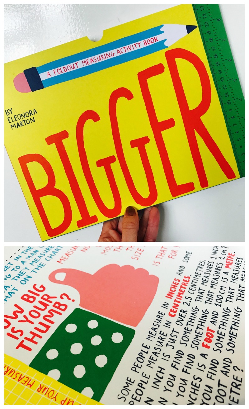 BIGGER: A foldout measuring activity book