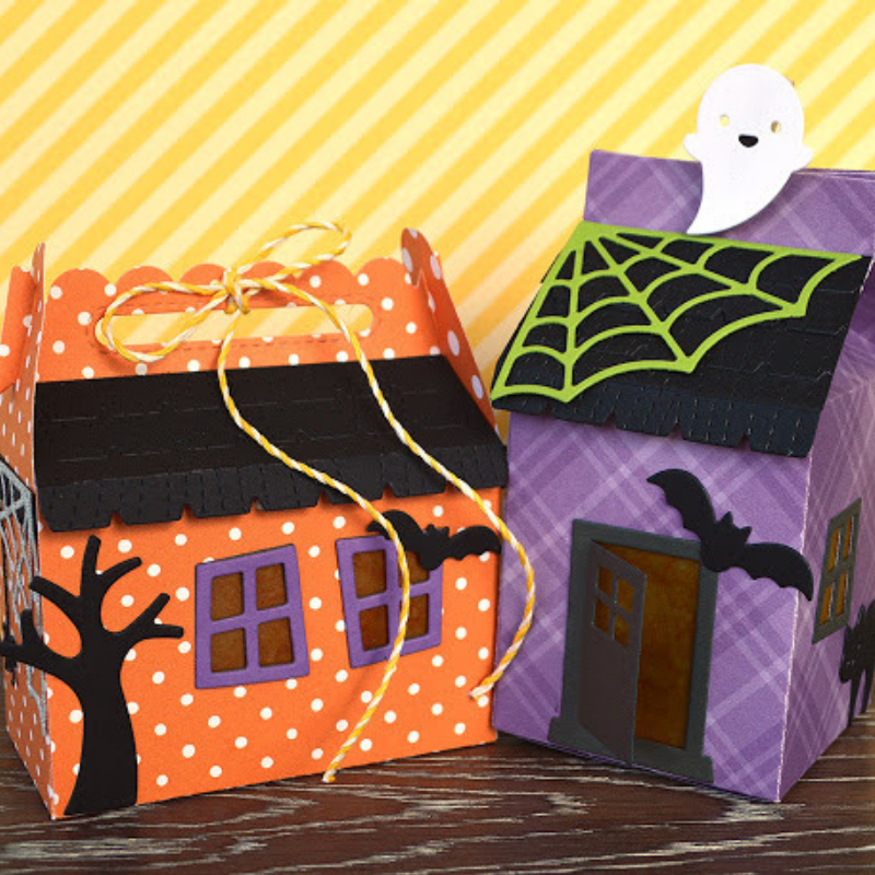 Haunted house treat boxes