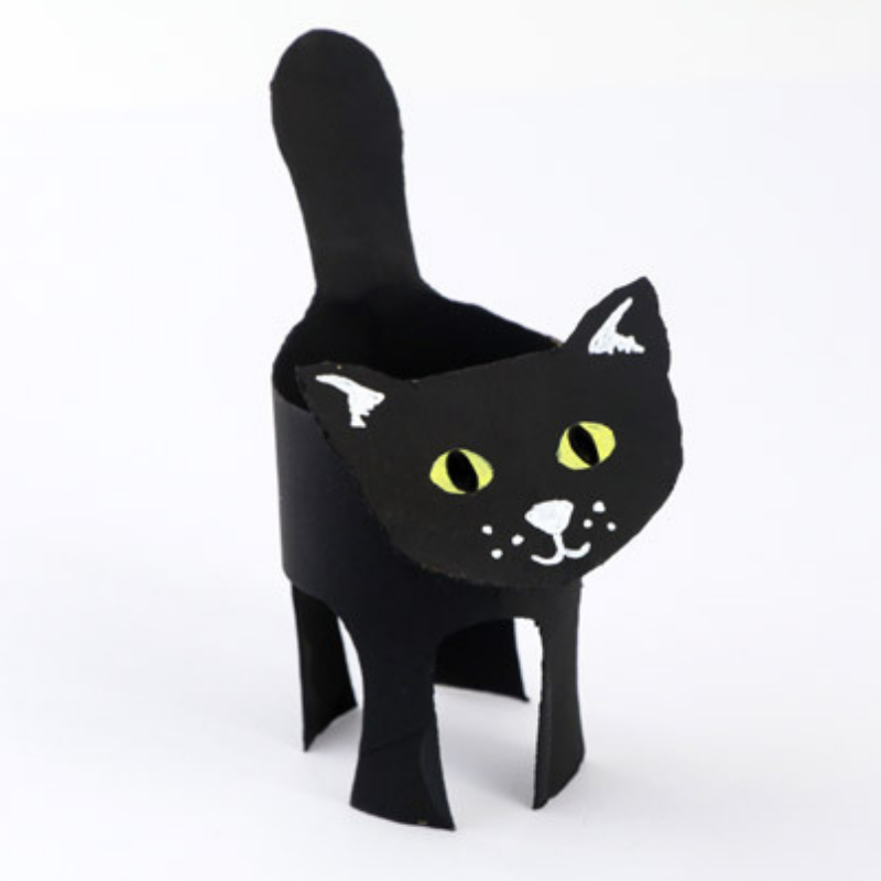 Loo roll black cat