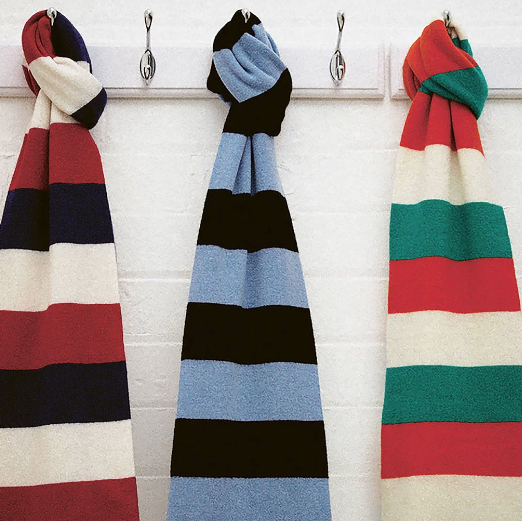 Luxury Cashmere Rugby Scarf, £69.95, Savile Rouge.