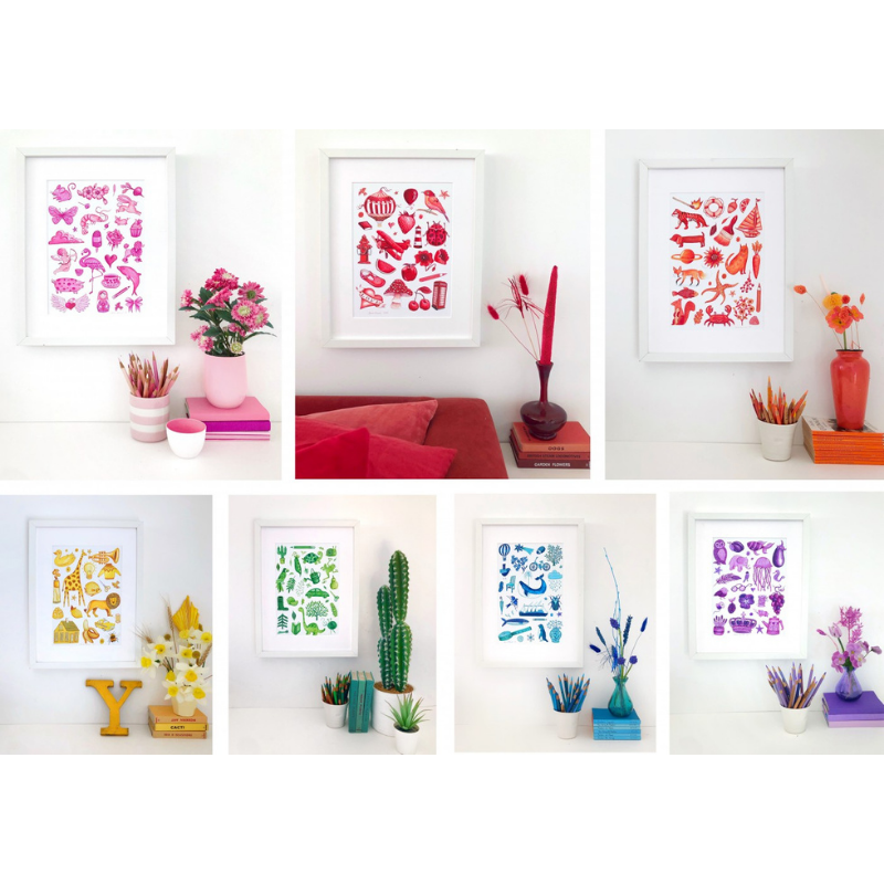 Jennie Maizels Colour Collection prints