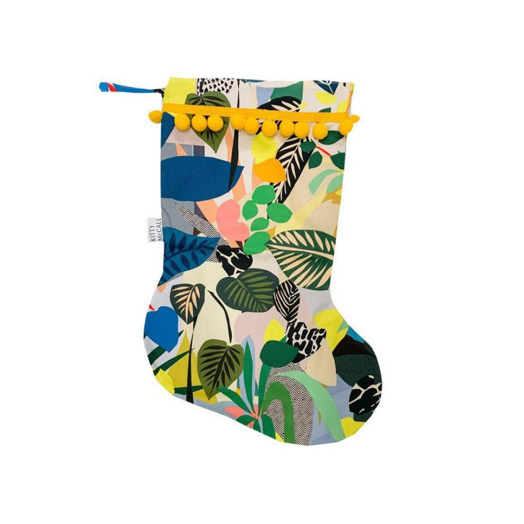 Hockney-print stocking, £32, Kitty McCall.