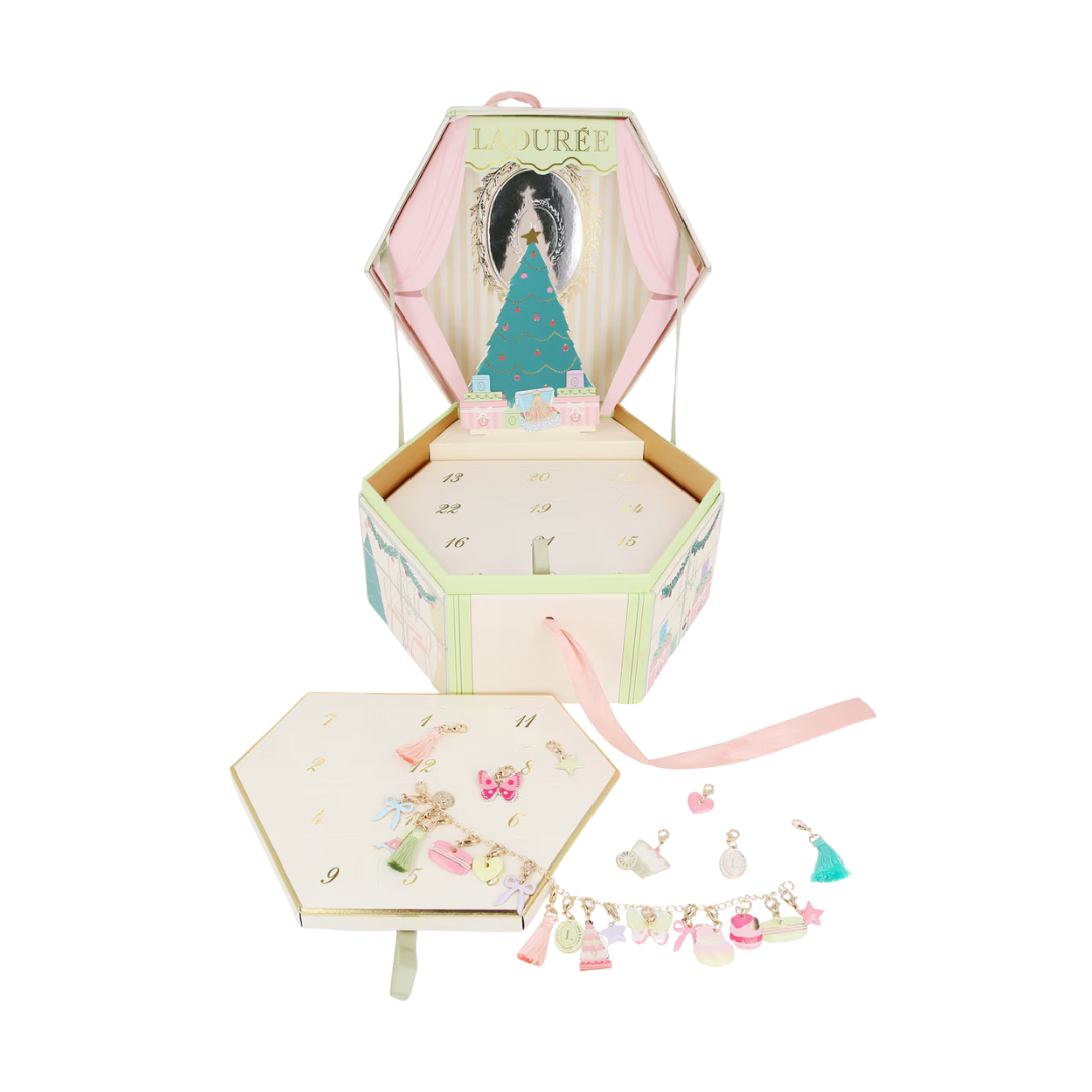 Ladurée x Meri Meri charm bracelet, £55, Pinks & Green