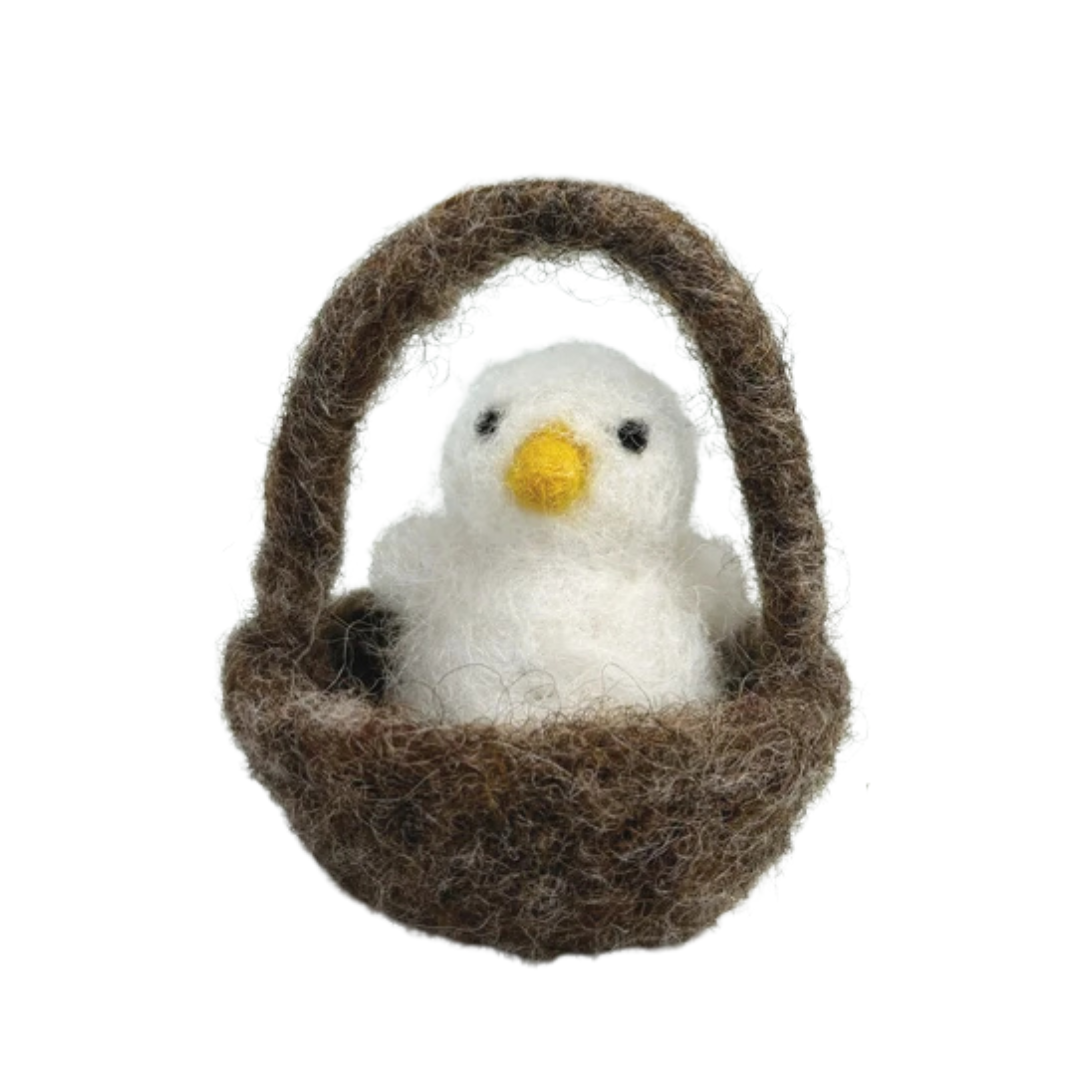 Felt chick in nest, £4.60, Lisa Angel