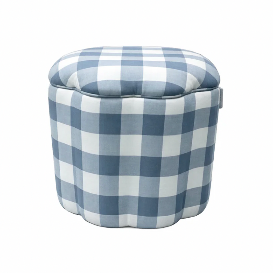 Scalloped storage stool, £169, Posie & Penn
